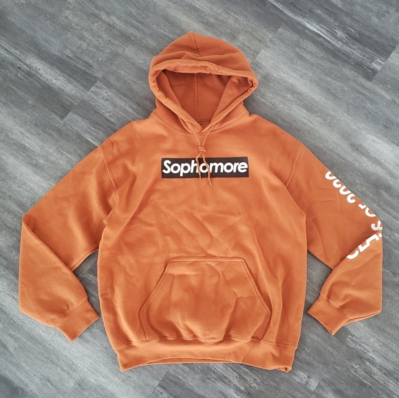Gildan Other - Burnt Orange Sophomore Oversized Hoodie Long Sleeve
